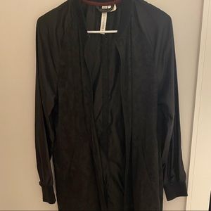 Long black spring jacket